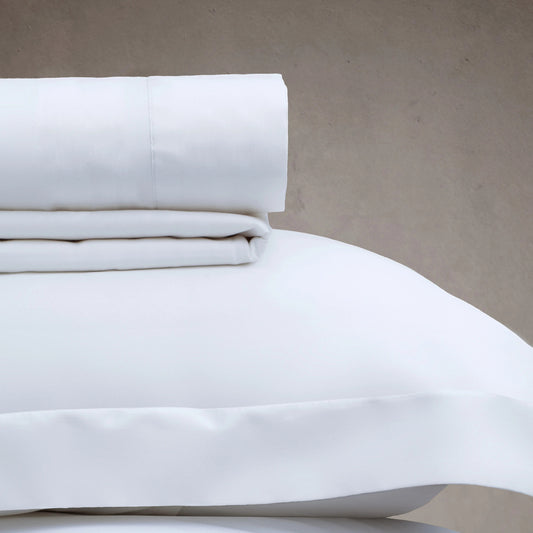 Jogo de Cama Casal Corttex Living Art 300 Fios Cetim 100% Algodão Branco