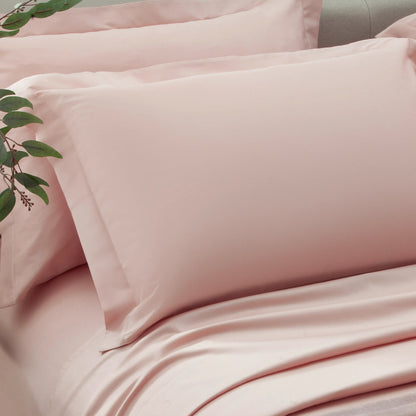 Jogo de Cama Queen Corttex Living Art 300 Fios Cetim 100% Algodão Rose