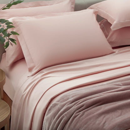 Jogo de Cama Queen Corttex Living Art 300 Fios Cetim 100% Algodão Rose