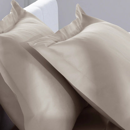 Jogo de Cama Casal Corttex Living Art 300 Fios Cetim 100% Algodão Bege
