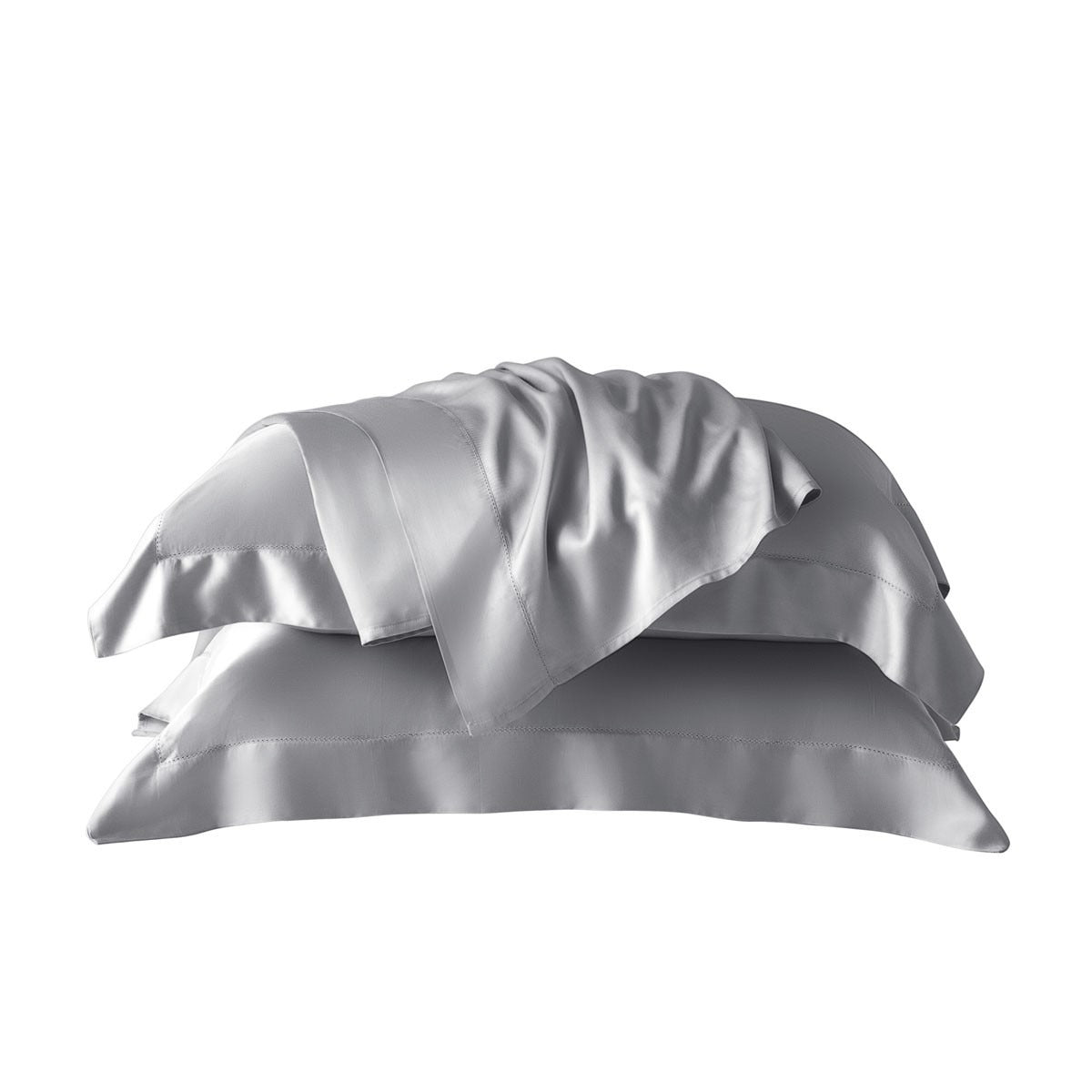 Jogo de Cama Casal Kacyumara Bali Bambu 400 Fios 100% Viscose de Bambu Prata