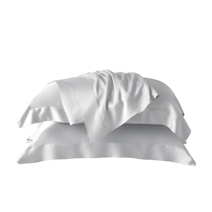 Jogo de Cama Kacyumara Bali Bambu 400 Fios Queen Branco