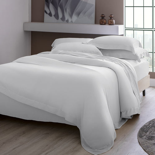 Jogo de Cama Kacyumara Bali Bambu 400 Fios Queen Branco