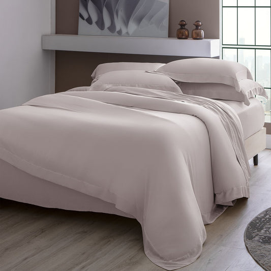 Jogo de Cama Kacyumara Bali Bambu 400 Fios King Rosé