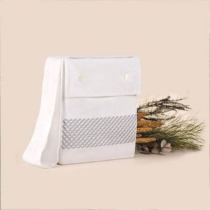 Jogo de Cama King Altenburg Haus Minimal Branco 300 Fios Cetim 100% Fibra de Bambu (4 Peças - 2,80m x 2,60m)