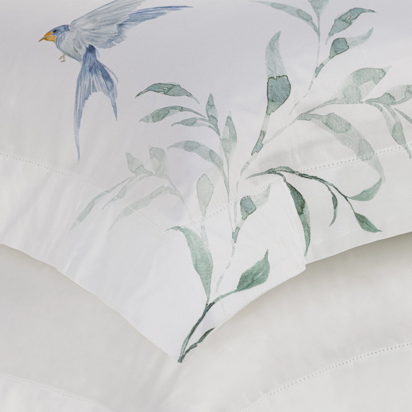 Jogo de Cama Trussardi Rondini 100% Bambu Branco Queen – 2,40 x 2,80m