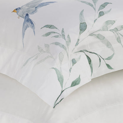 Jogo de Cama Trussardi Rondini 100% Bambu Branco Queen – 2,40 x 2,80m