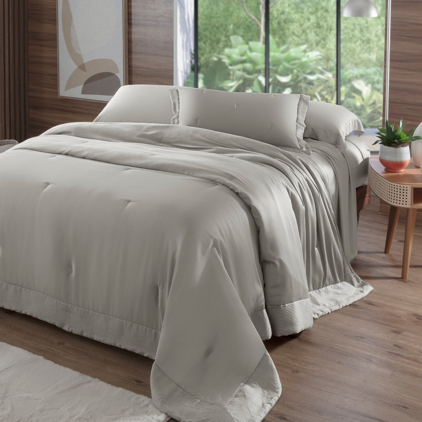 Jogo de Cama e Jogo de Colcha Casa K Bambu