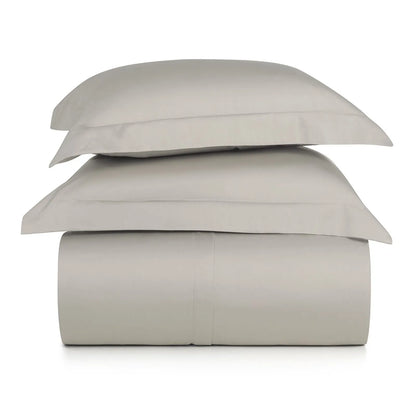 Jogo de Duvet Queen Altenburg Algodão Lux Cinza Inspiração 200 Fios 100% Algodão (3 Peças - 2,60m x 2,40m)