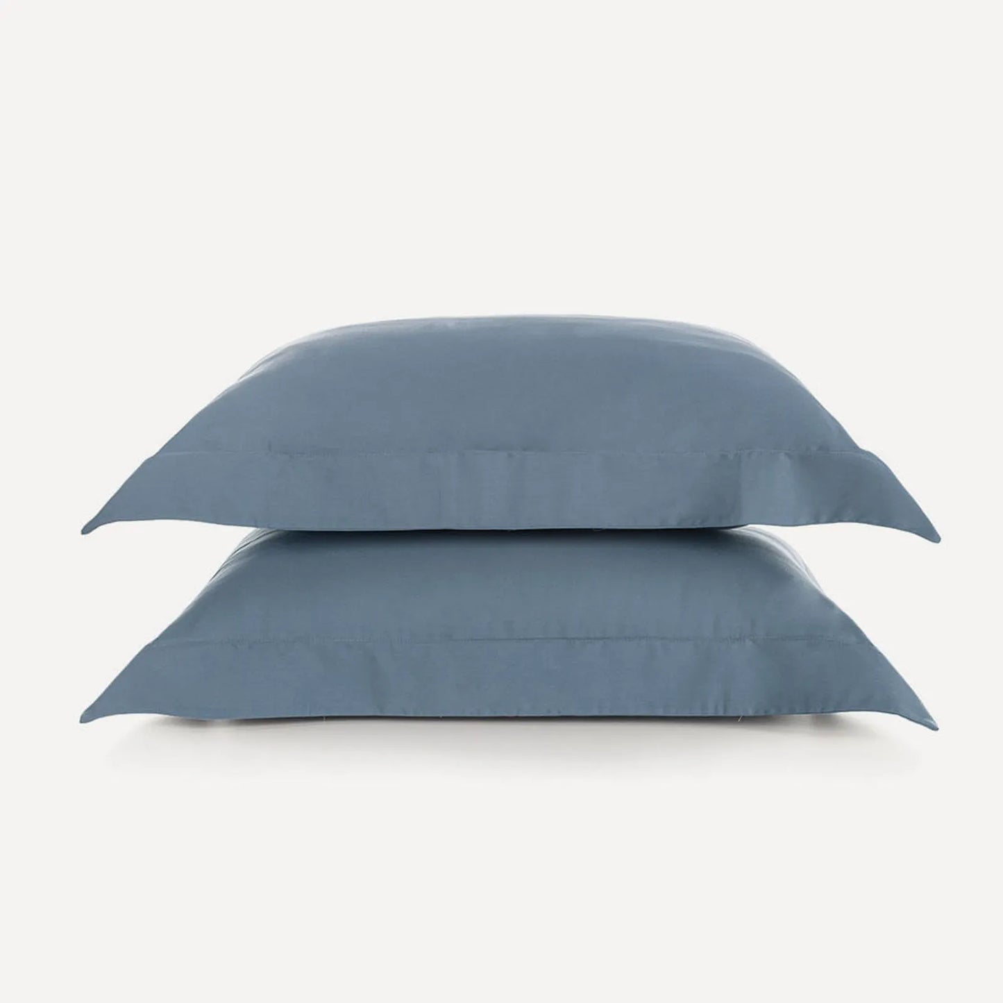 Jogo de 2 Super Fronhas Karsten Bossa Azul Índigo 100% Algodão Egípcio Cetim 300 Fios 50cm x 90cm