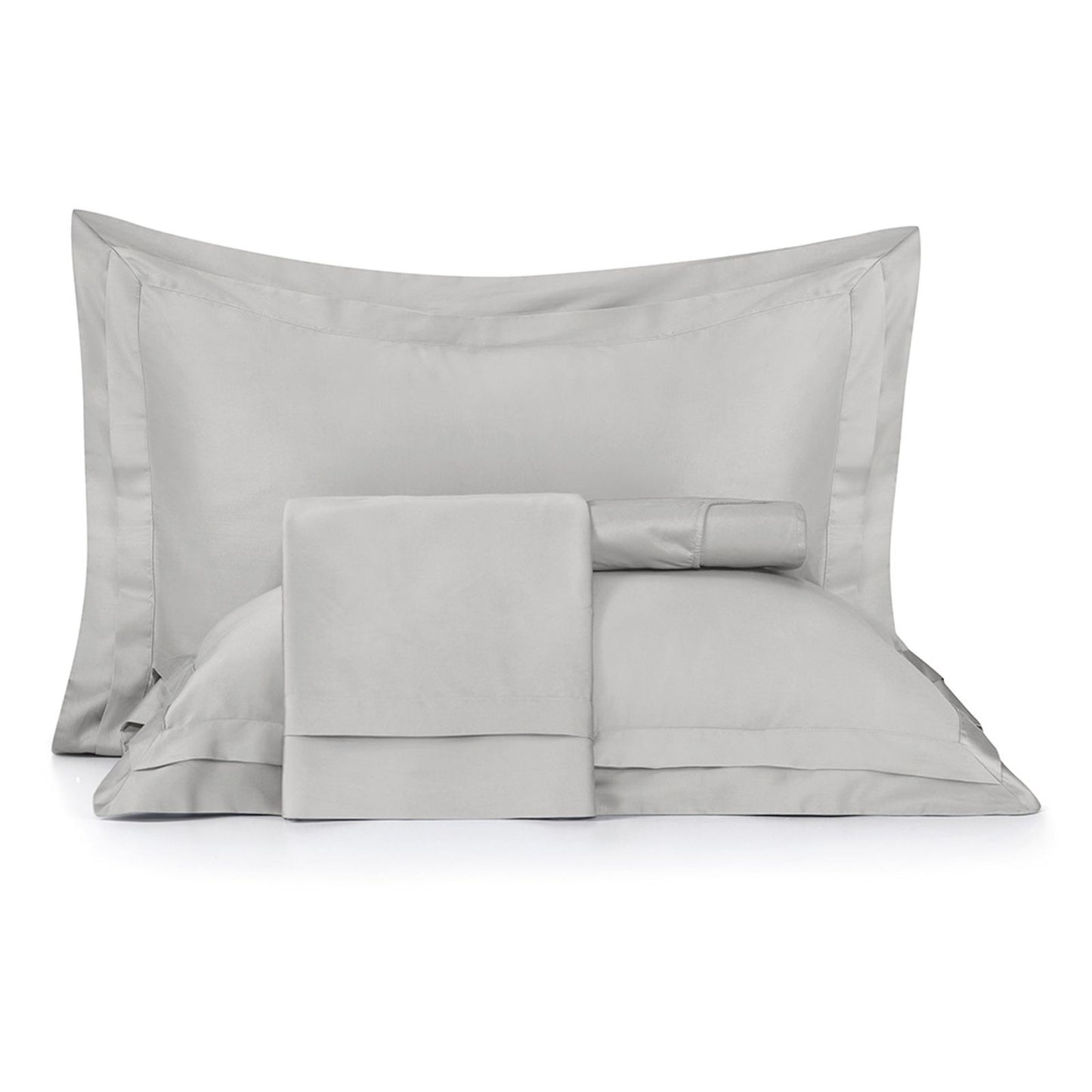 Jogo de Cama Altenburg Cetim Sublime Allure 4 Peças 2,20x2,70m Cor Cinza Grife