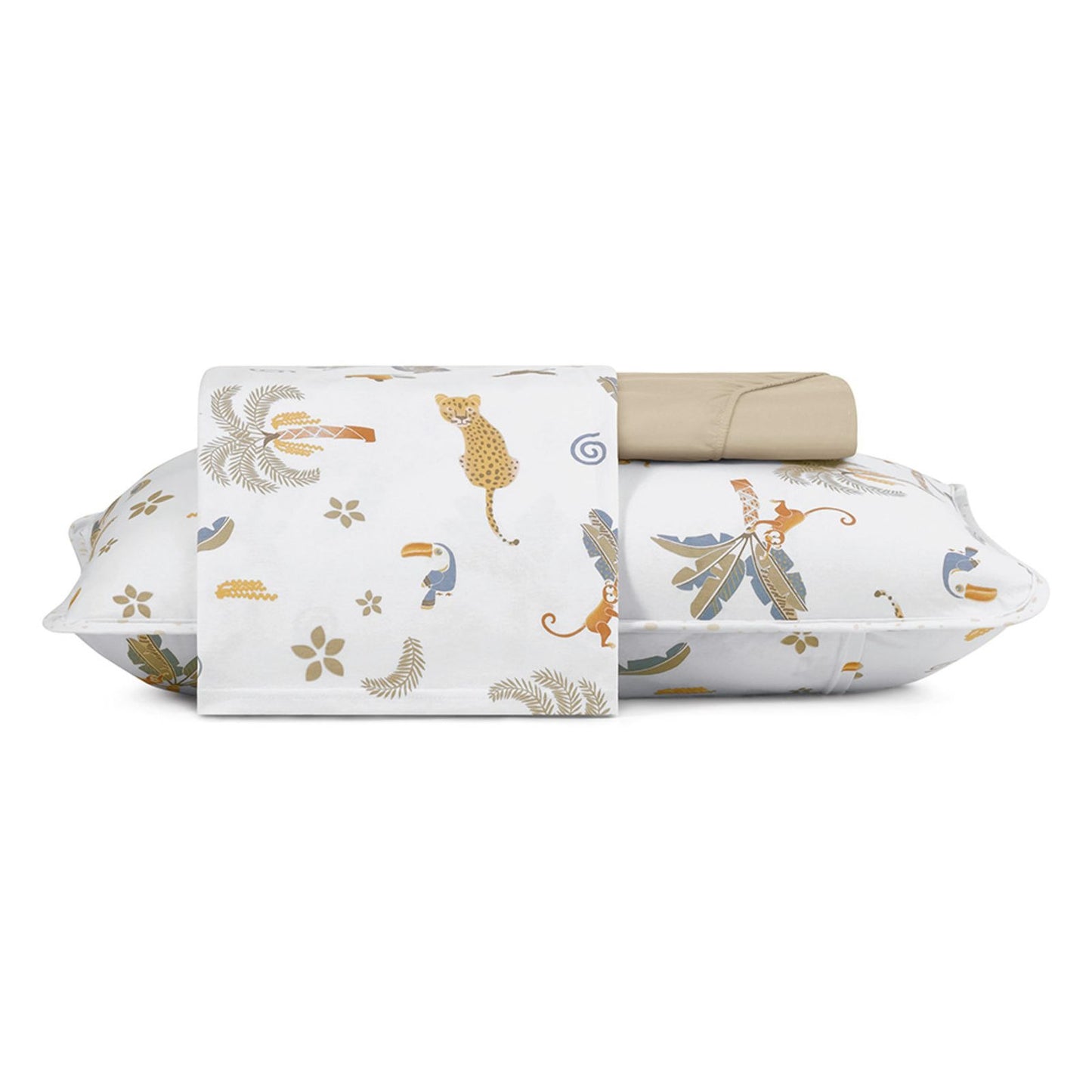 Jogo de Cama Altenburg Mundo Kids Malha Amazônia Compose 4 Peças 2,10x2,40m