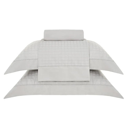 Jogo de Cama Casal Buddemeyer Damask Square – Cinza