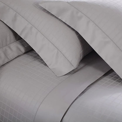 Jogo de Cama Casal Buddemeyer Damask Square – Cinza