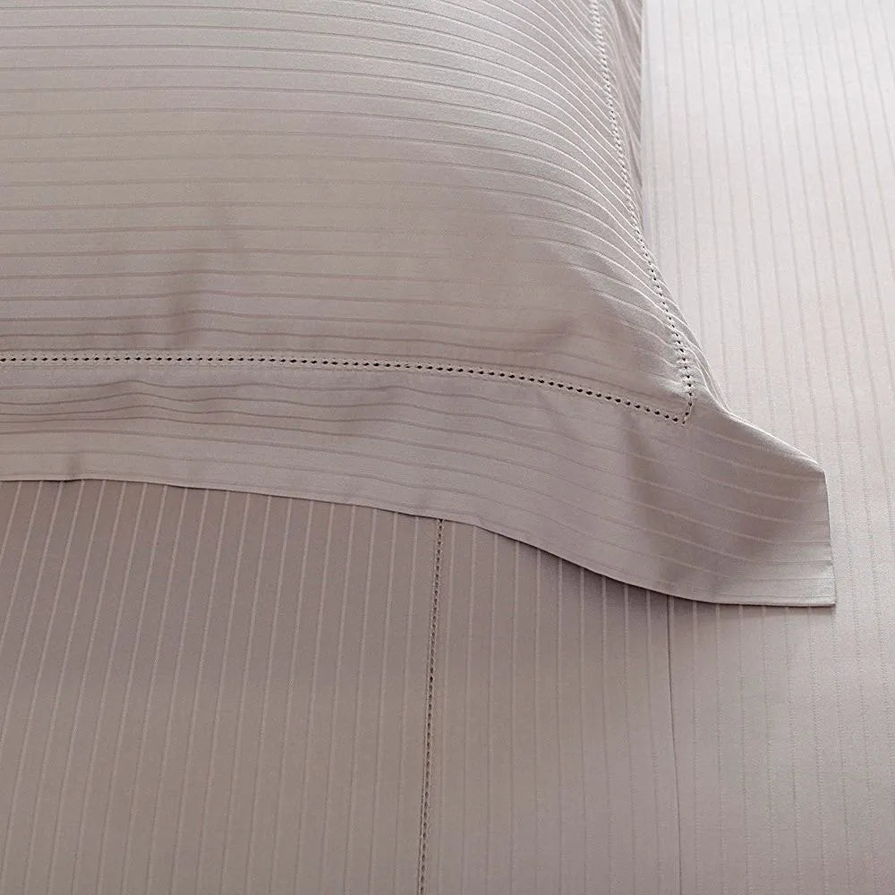 Jogo de Cama Casal Buddemeyer Damask Stripes – Kaki