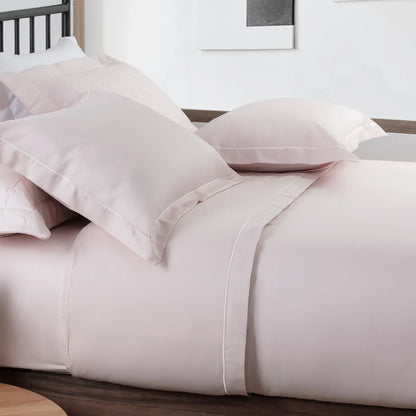 Jogo de Cama Casal Kacyumara Festonê 200 Fios Rose 4 Peças