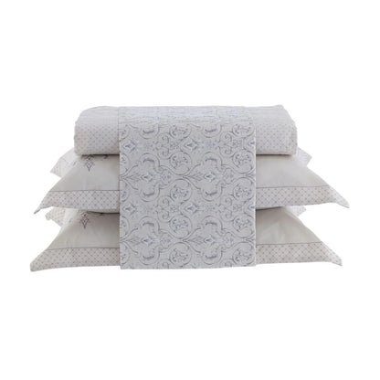 Jogo de Cama Casal Kacyumara Vida Bela 200 Fios Elus 4 Peças