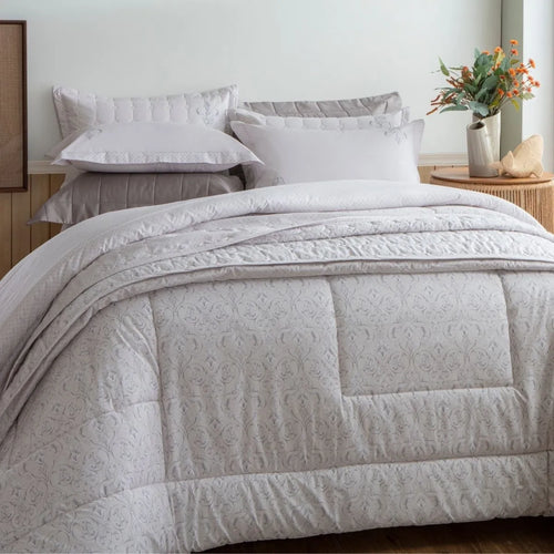 Jogo de Cama Casal Kacyumara Vida Bela 200 Fios Elus 4 Peças