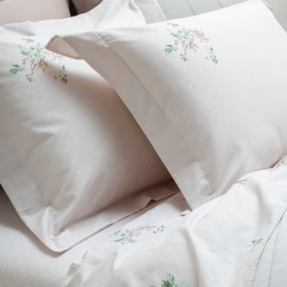 Jogo de Cama Casal Kacyumara Vida Bela 200 Fios Erdene 4 Peças