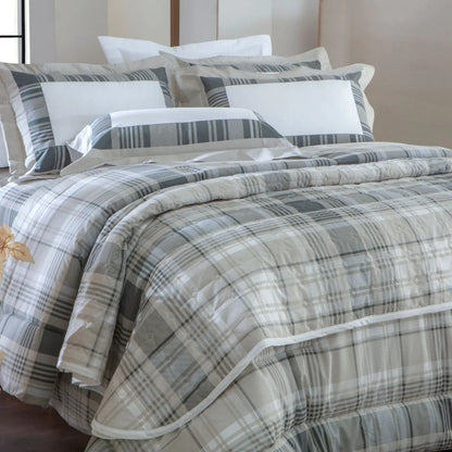 Jogo de Cama Solteiro Plus Kacyumara Vida Bela 200 Fios Licot 3 Peças