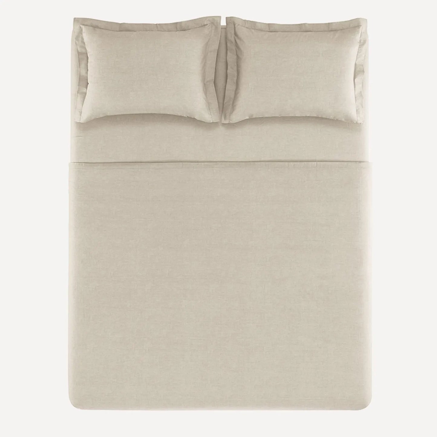 Jogo de Cama Casal Karsten Tesso Bege 160 Fios 100% Algodão 4 Peças