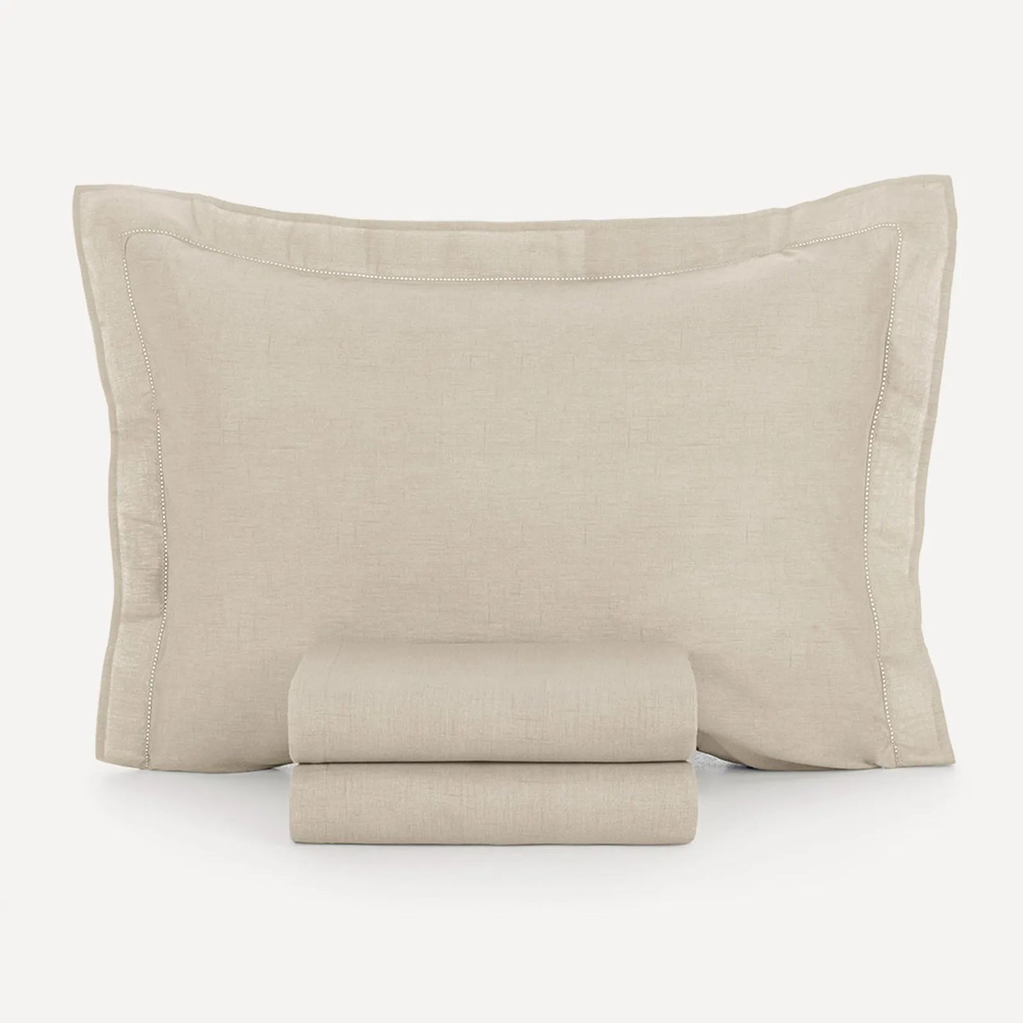 Jogo de Cama Casal Karsten Tesso Bege 160 Fios 100% Algodão 4 Peças