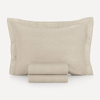 Jogo de Cama Casal Karsten Tesso Bege 160 Fios 100% Algodão 4 Peças