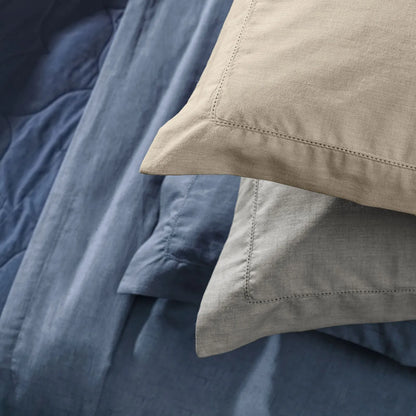 Jogo de Cama Casal Karsten Tesso Cinza 160 Fios 100% Algodão 4 Peças