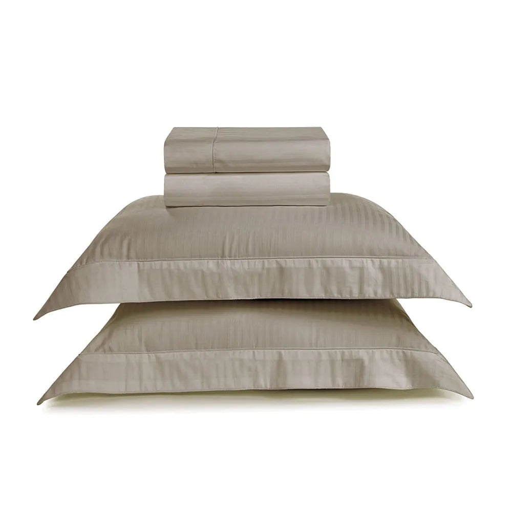 Jogo de Cama Casal Trussardi Fratelli 300 Fios Nocciola 4 Peças