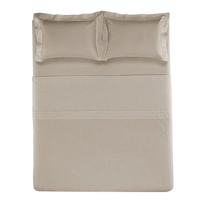 Jogo de Cama Casal Trussardi Fratelli 300 Fios Nocciola 4 Peças