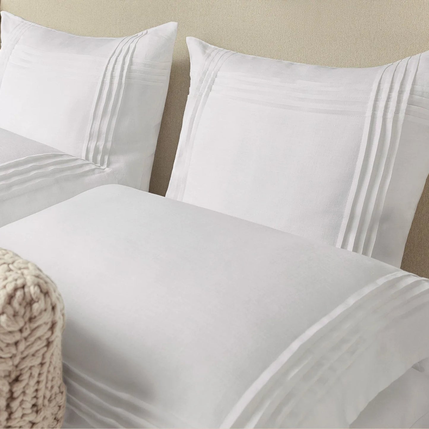 Jogo de Cama King Altenburg Haus Alameda Branco 300 Fios Cetim 100% Algodão (4 Peças - 2,80m x 2,60m)
