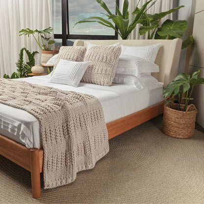 Jogo de Cama King Altenburg Haus Alameda Branco 300 Fios Cetim 100% Algodão (4 Peças - 2,80m x 2,60m)