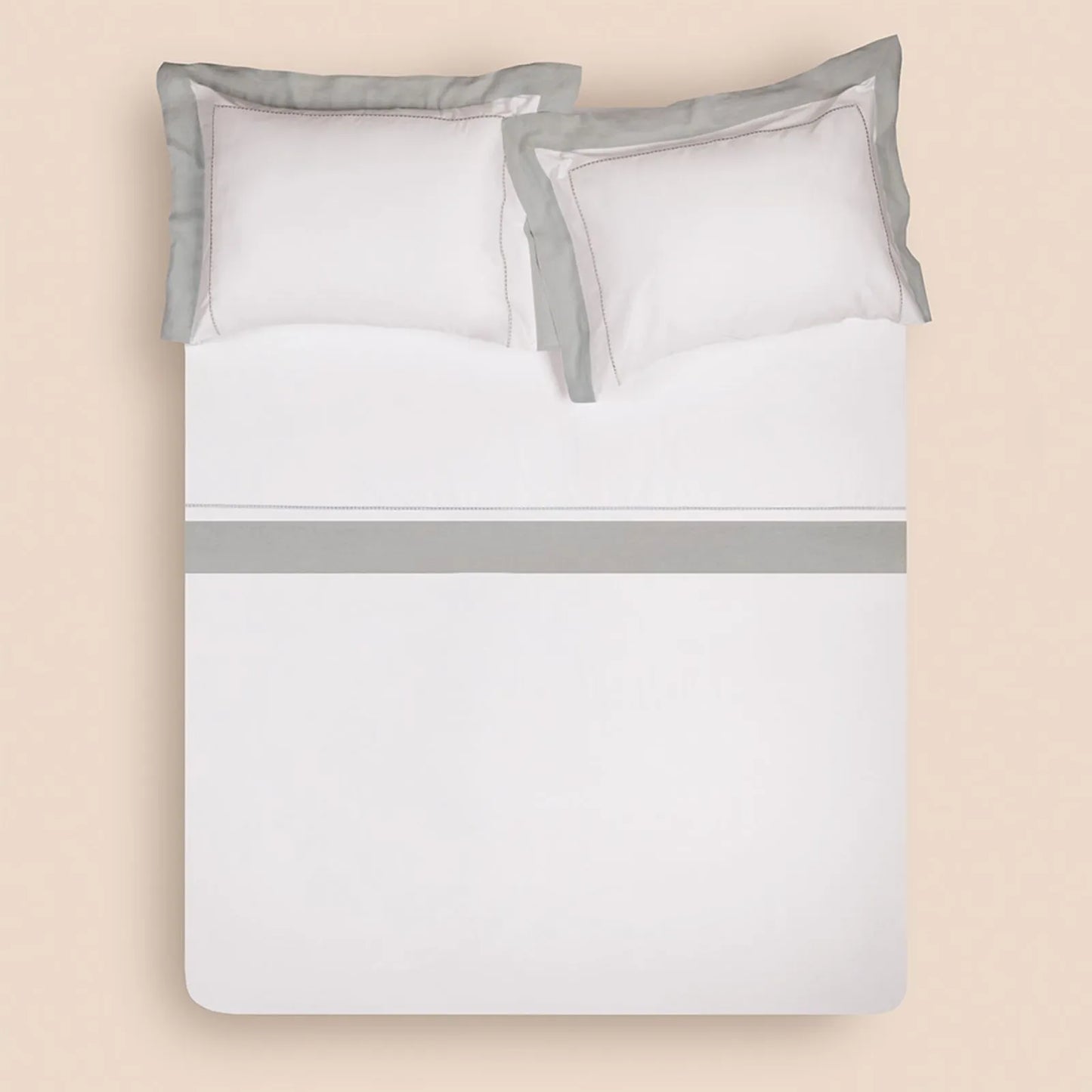 Jogo de Cama King Altenburg Haus Supremo Cinza Boho 300 Fios Cetim