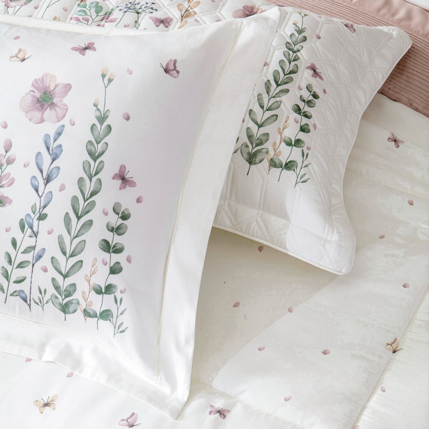 Jogo de Cama King Kacyumara Lazio Melis 300 Fios 100% Algodão Estampado