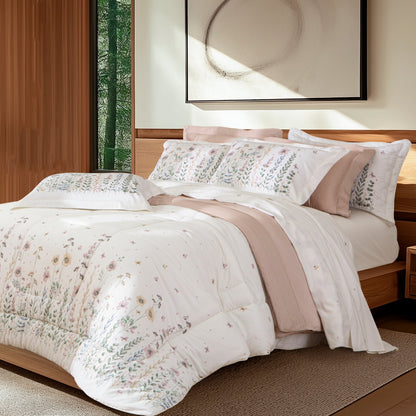 Jogo de Cama King Kacyumara Lazio Melis 300 Fios 100% Algodão Estampado