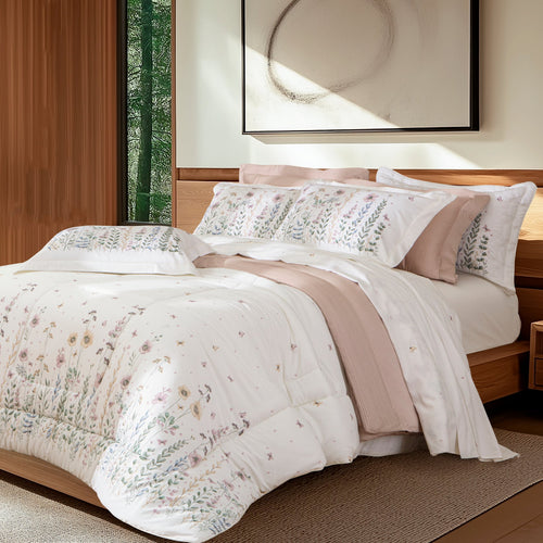 Jogo de Cama King Kacyumara Lazio Melis 300 Fios 100% Algodão Estampado