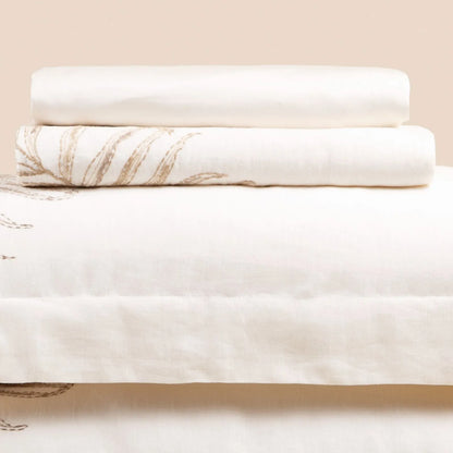 Jogo de Cama Queen Altenburg Haus Mayla Bege (4 Peças - 2,30m x 2,60m)