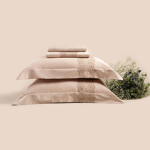 Jogo de Cama Queen Altenburg Haus Mia Rosa Lunar 300 Fios Cetim 100% Algodão (4 Peças - 2,30m x 2,60m)