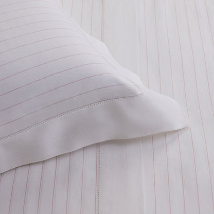 Jogo de Cama Queen Buddemeyer Luxus Lino Stripes 100% Linho Bege 240x280cm