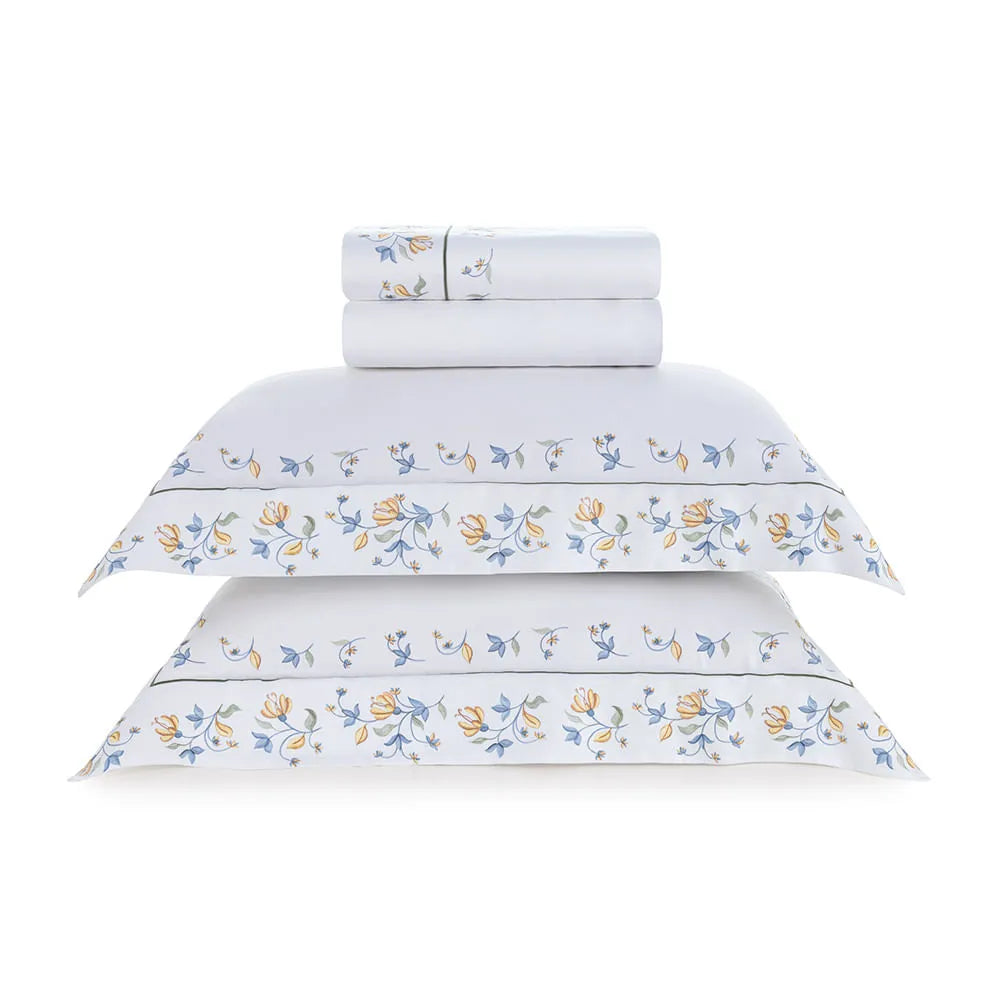 Jogo de Cama Queen Trussardi Taormina 300 Fios 4 Peças