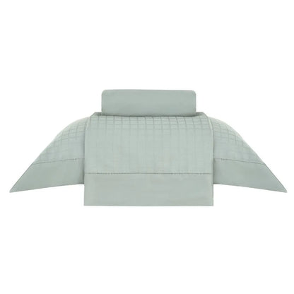 Jogo de Cama Solteiro Buddemeyer Damask Square – Verde