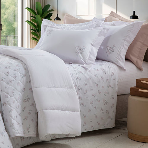 Jogo de Cama Solteiro Kacyumara Vida Bela 200 Fios Liry 3 Peças