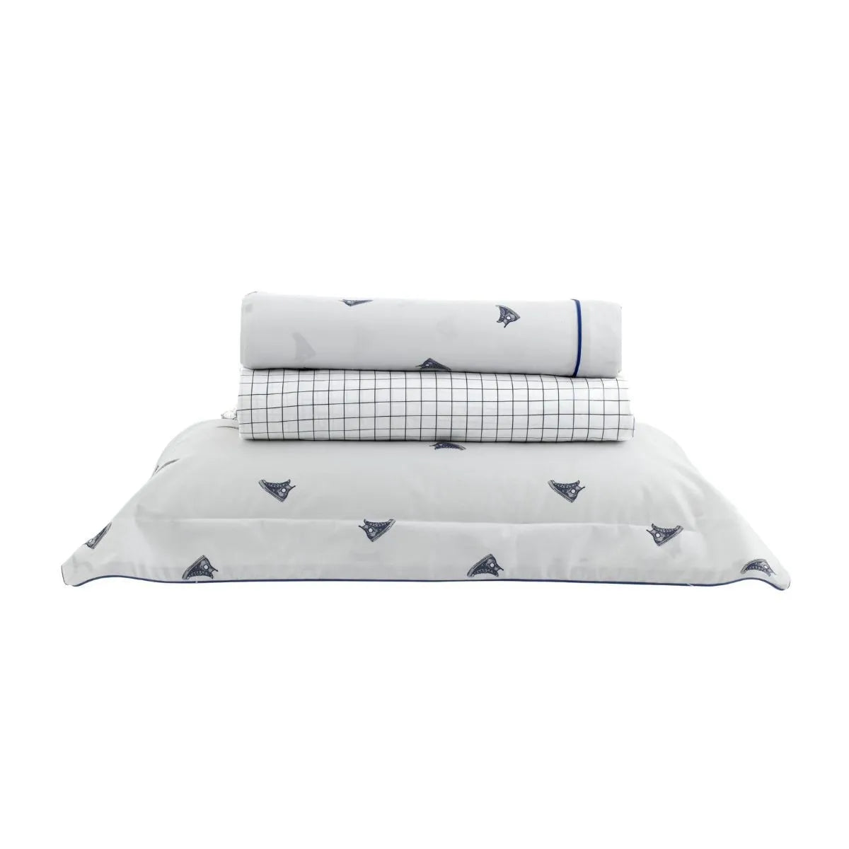 Jogo de Cama Solteiro Kacyumara Vintage 200 Fios Tenis 3 Peças