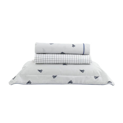 Jogo de Cama Solteiro Kacyumara Vintage 200 Fios Tenis 3 Peças