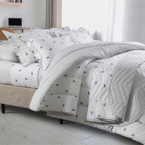 Jogo de Cama Solteiro Kacyumara Vintage 200 Fios Tenis 3 Peças