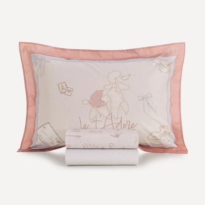 Jogo de Cama Solteiro Karsten Jolie 200 Fios 100% Algodão 3 Peças