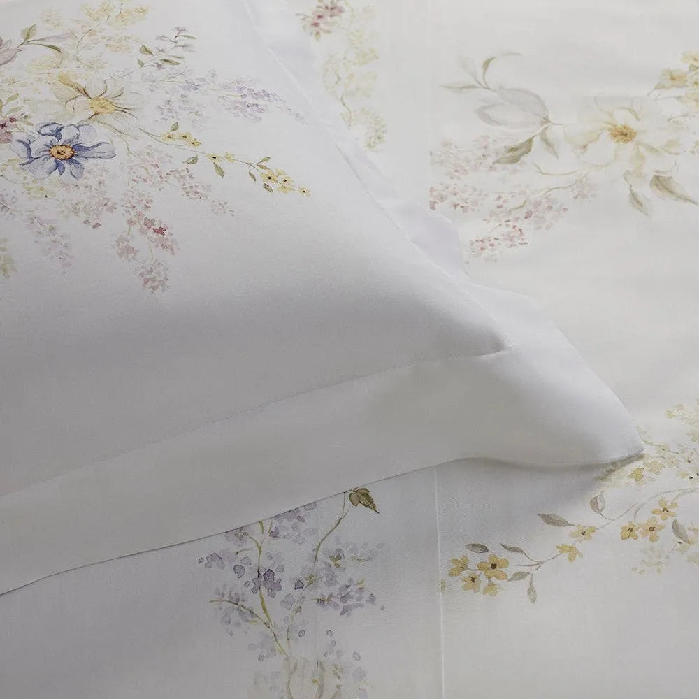 Jogo de Cama Super King Buddemeyer Luxus Catalina 400 Fios Cetim 100% Algodão Estampado 280x290cm