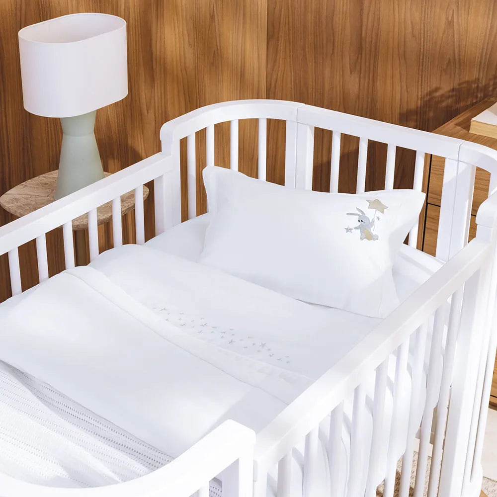 Jogo de Cama Trussardi Bene Baby Branco – 1,10 x 1,60m