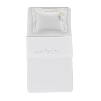 Jogo de Cama Trussardi Bene Baby Branco – 1,10 x 1,60m