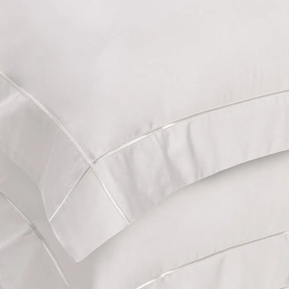 Jogo de Cama Trussardi Girelli Branco King 300 Fios Cetim de Bambu